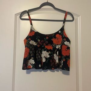 Babel Fair - cropped floral tank